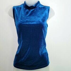 Shein Size XL Velvet Mock Neck Tank Top